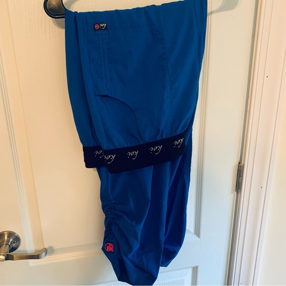 Koi Lite Slim Fit Blue Scrubs Set Top 2XL Pants XL - Picture 4 of 6
